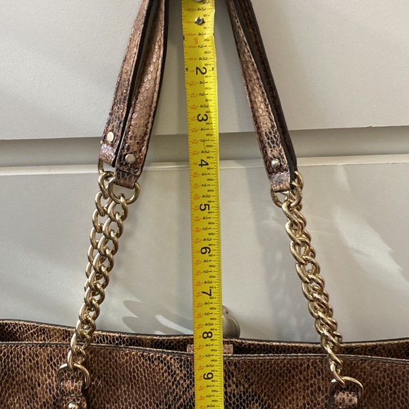 Authentic Kate Spade designer faux snake skin shoulder bag purse - Picture 11 of 11